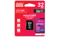 KARTA PAMIĘCI microSD GOODRAM UHS1 CL10 32GB + ADAPTER 100MB