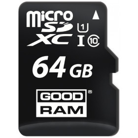 KARTA PAMIĘCI microSD GOODRAM UHS1 CL10 64GB + ADAPTER 100MB