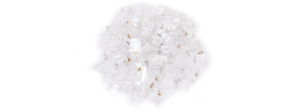 WTYK SIECIOWY PRZELOTOWY GETFORT RJ45 CAT.6 8P8C (100szt)