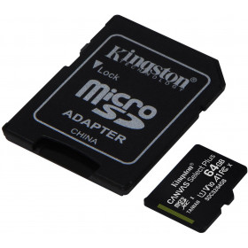 Karta pamięci Kingston Canvas Select Plus 64GB 100MB microSDXC CL10 UHS-I Card + SD Adapter