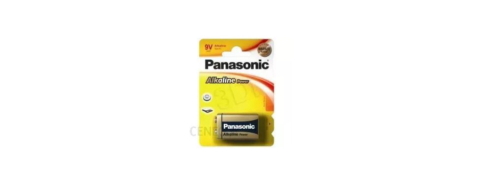 Bateria PANASONIC 9V 6LR61 ALKALINE (blister 1szt.)