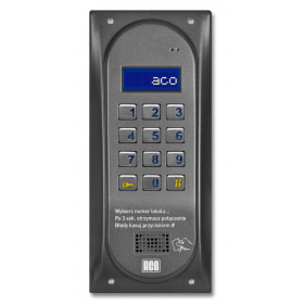 ACO CDNP6ACC ST CENTRALA DOMOFONOWA grzałka LCD. RFID MASTER