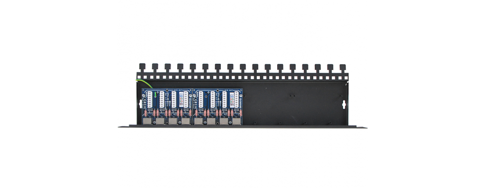 8-kanałowy panel zabezpieczający LAN z ochroną przepięciową PoE EWIMAR PTU-58R-ECO/PoE