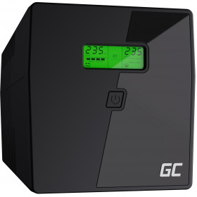 Zasilacz awaryjny UPS Green Cell Microsine z wyświetlaczem LCD 1000VA 700W GREEN CELL UPS08