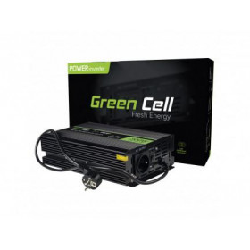 PRZETWORNICA NAPIĘCIA INWERTER Green Cell® 12V -  230V 300W/600W CZYSTA SINUSOIDA INV07