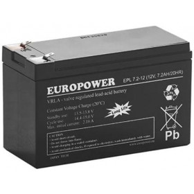 Akumulator EUROPOWER serii EPL 12V 7,2Ah T1