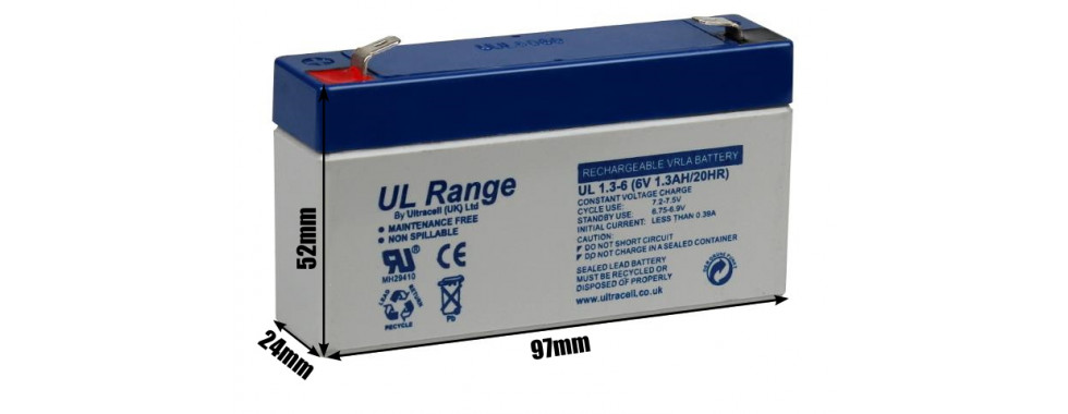 Akumulator AGM ULTRACELL UL 6V 1.3AH "żelowy"
