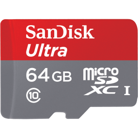 Karta pamięci SANDISK ULTRA microSDXC 64GB 100MB/s A1 Cl.10 UHS-I + ADAPTER